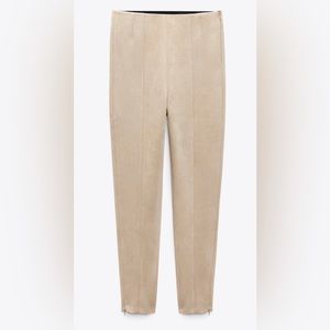 ZARA Faux Suede Leggings